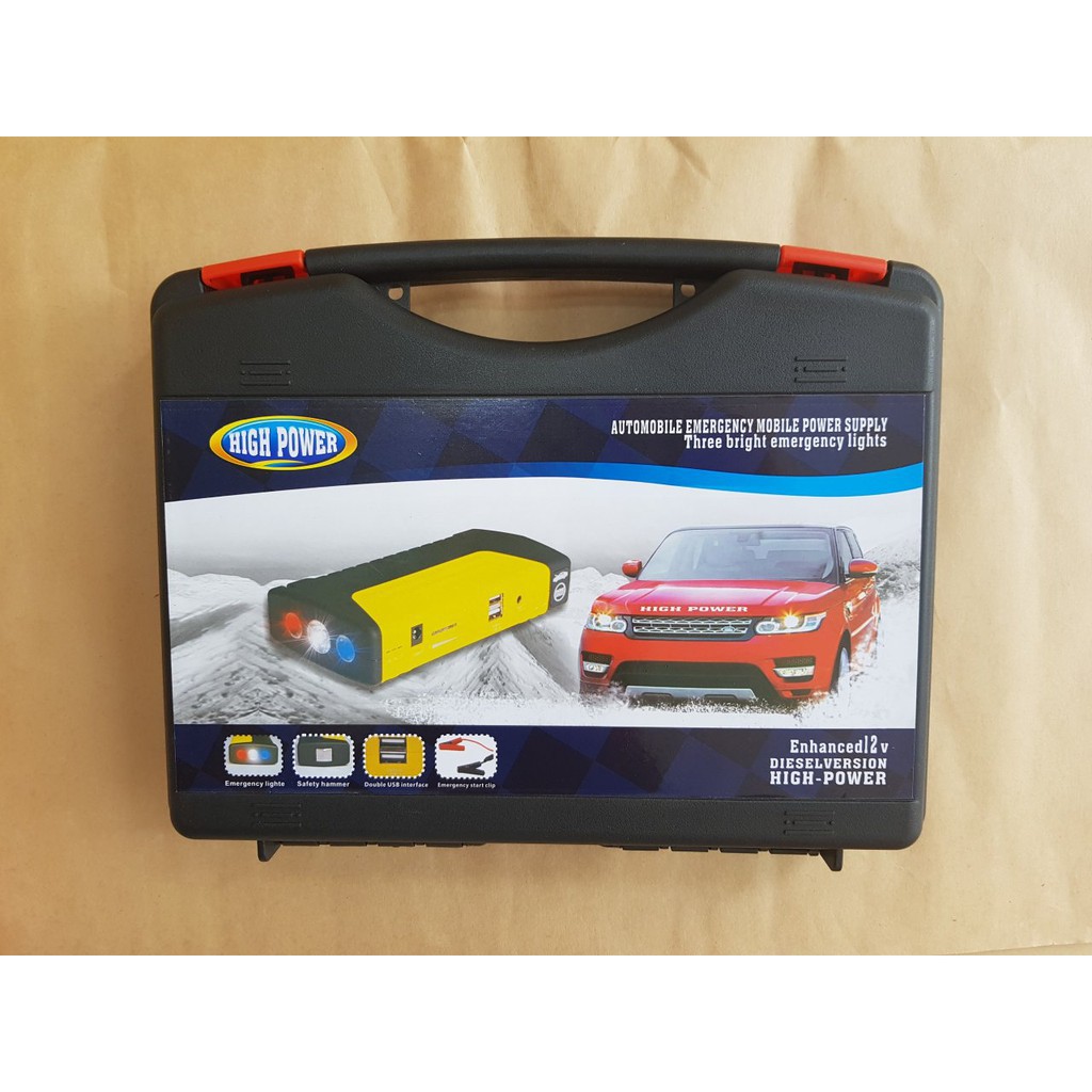 ✤♞✓Bộ Kích Nổ Máy Ô Tô Jump Starter Kiêm Sạc Dự Phòng, Laptop Thay Dây Ắc Quy