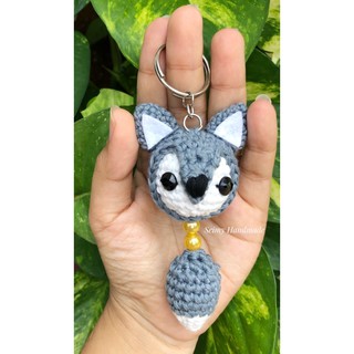 Móc khoá len hồ ly