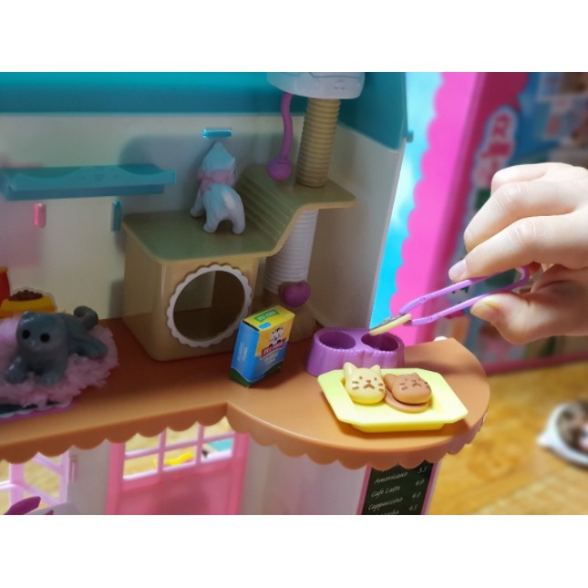 ✔Hàn Quốc ◤WITH SHIM◢ Mimi World Little Mimi Cat cafe Đồ chơi nhà búp bê