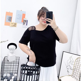 Áo lệch vai phối lưới - ABEO183