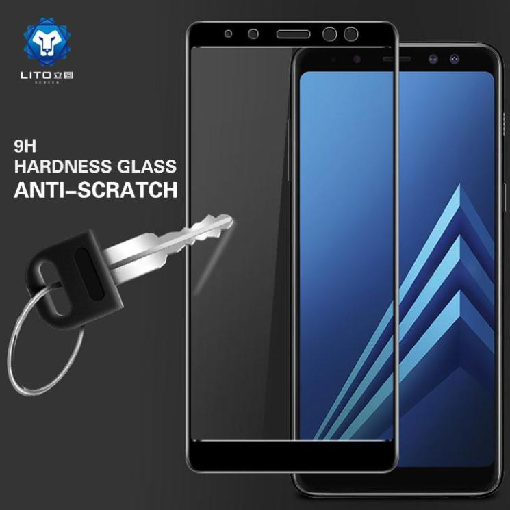 Kính cường lực Samsung Galaxy A6 , A6 plus , A8 , A8 plus full màn hình 9D / 10D tặng kèm giấy lau 2 mặt