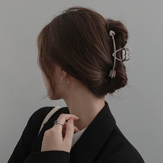 Kẹp tóc kim loại hình cá mập cỡ lớn phong cách Hàn Quốc cho nữ