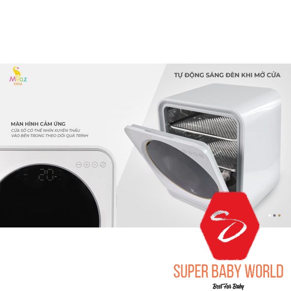 MÁY TIỆT TRÙNG SẤY KHÔ TIA UV-C VÀ BẢO QUẢN BÌNH SỮA MOAZ BÉBÉ MB-025