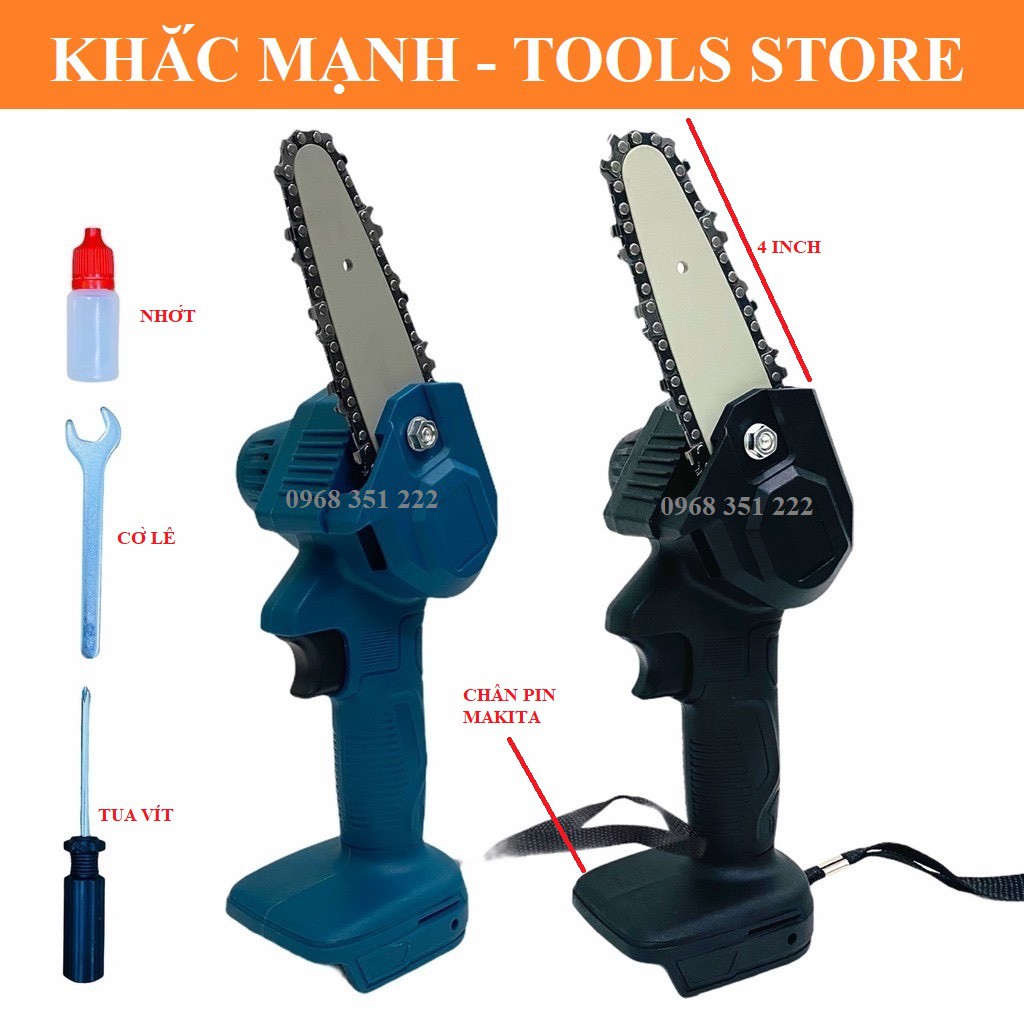 THÂN MÁY CƯA XÍCH PIN, SÀI CHUNG CHÂN PIN MAKITA 18V