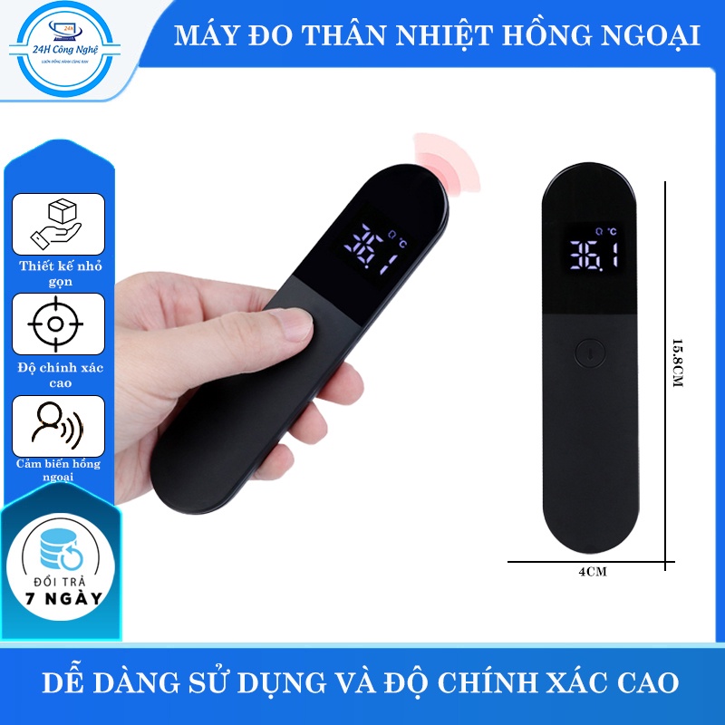 Nhiệt kế hồng ngoại đo trán, đo cơ thể cao cấp có đèn - K1182