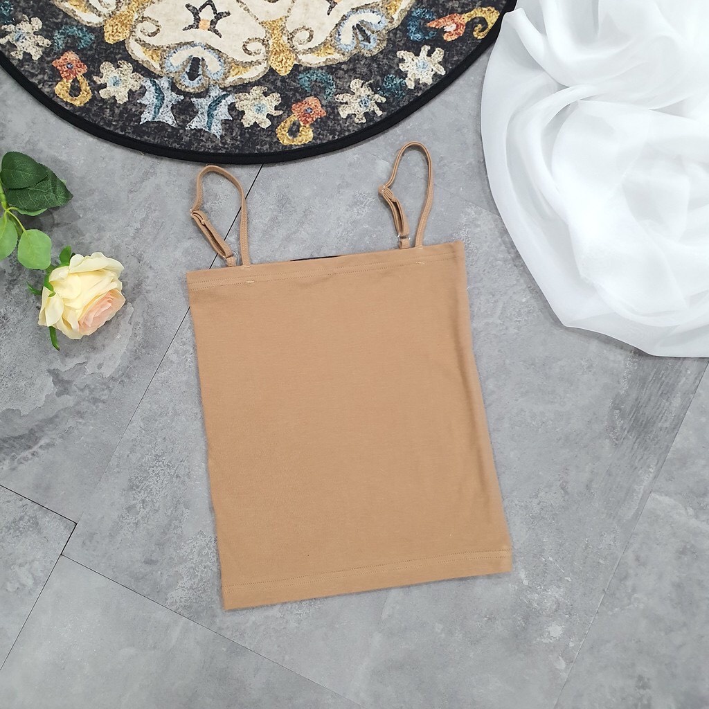 [ Mã giảm giá AOCOC5 giảm 5K]Áo hai dây vải Thun Cotton co giãn tốt, chất đẹp dáng ôm, dây có chốt điều chỉnh | BigBuy360 - bigbuy360.vn