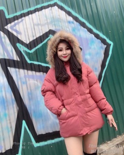 Áo phao béo phong cách Hàn