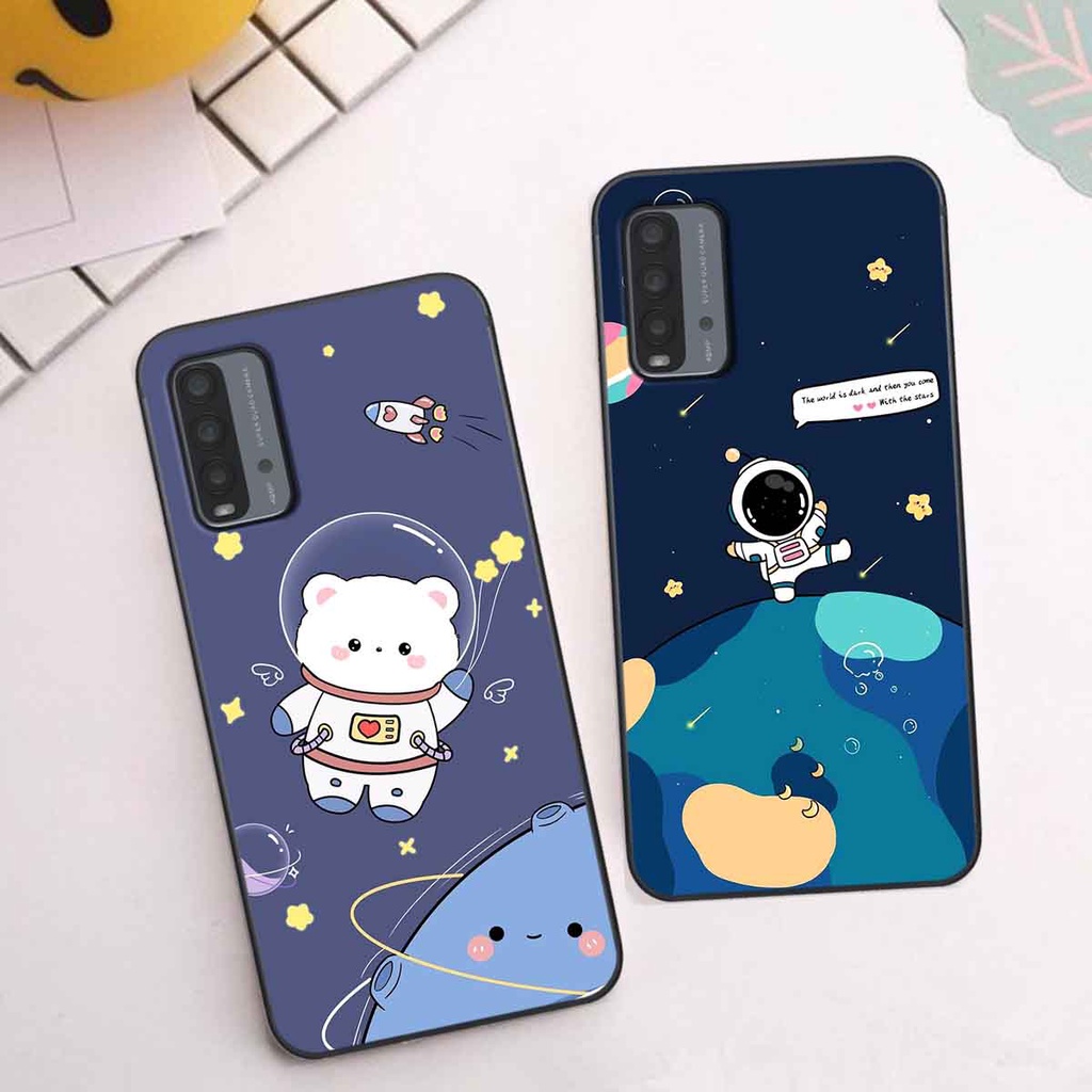 Ốp Xiaomi Redmi 9T in hình vũ trụ, phi hành gia bầu trời cute dễ thương