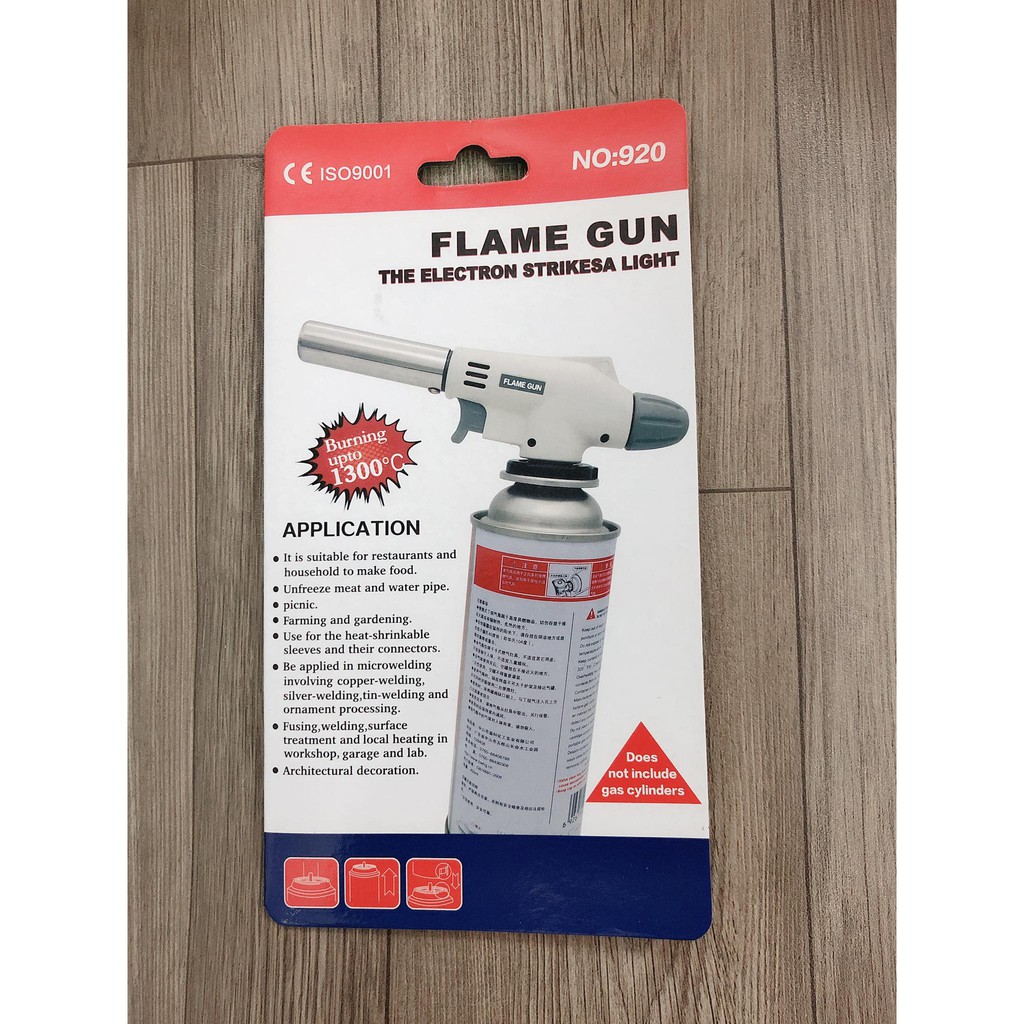 Khò ga mini trắng FLAME GUN - Đầu khò ga loại tốt, dùng cho bình ga mini