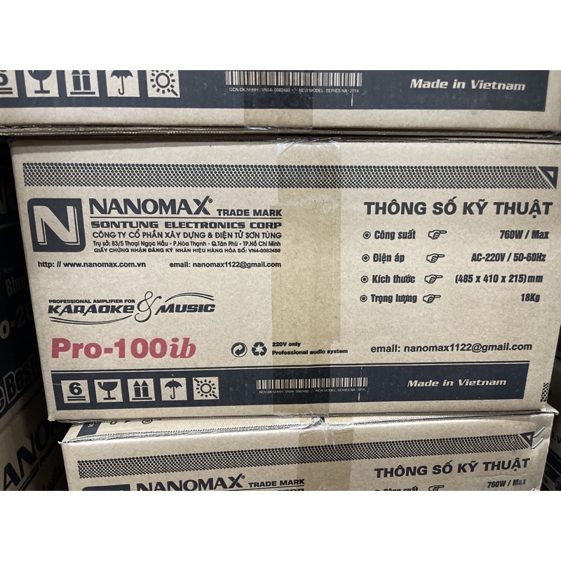 Amply Bluetooth Nanomax thùng nỉ - 100 ib, 200 ib, 300 ib. Hàng trưng bày thanh lý