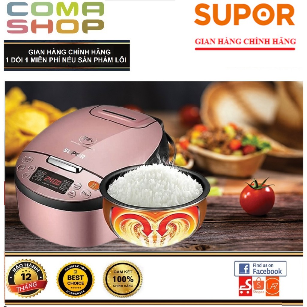 CFXB40FC33VN-75 - NỒI CƠM ĐIỆN TỬ NIÊU SUPOR 1.5L - BẢO HÀNH CHÍNH HÃNG 12 THÁNG