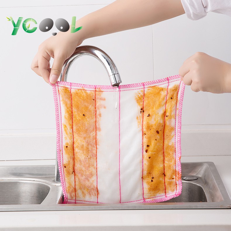 Giẻ lau chùi đa năng lau bát đĩa, khăn lau chống dầu mỡ siêu thấm 5 chiếc | BigBuy360 - bigbuy360.vn