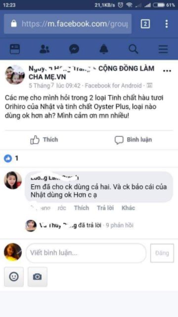 Tinh chất hàu tươi Orihiro Nhật Bản 120 viên