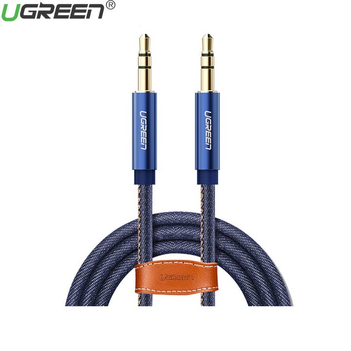 Dây cáp Audio 3.5mm to 3.5mm Chính Hãng Ugreen 40402 (dài 1 met, đầu mạ vàng) Cao Cấp