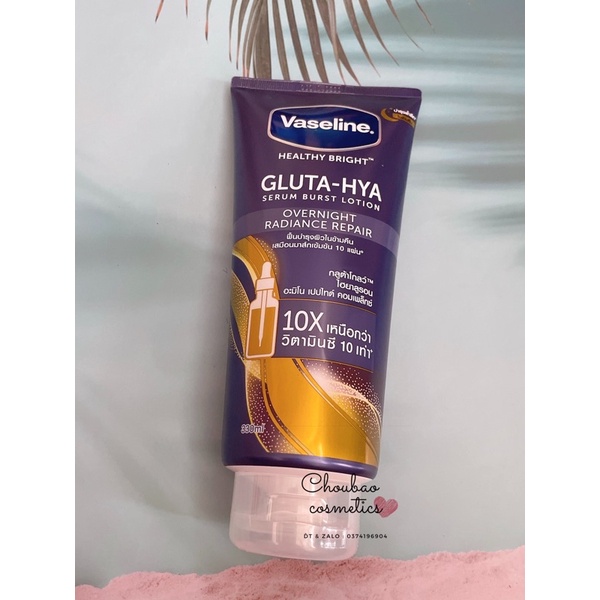 (Sỉ) Kem dưỡng trắng Vaseline Gluta Hya Overnight 200ml