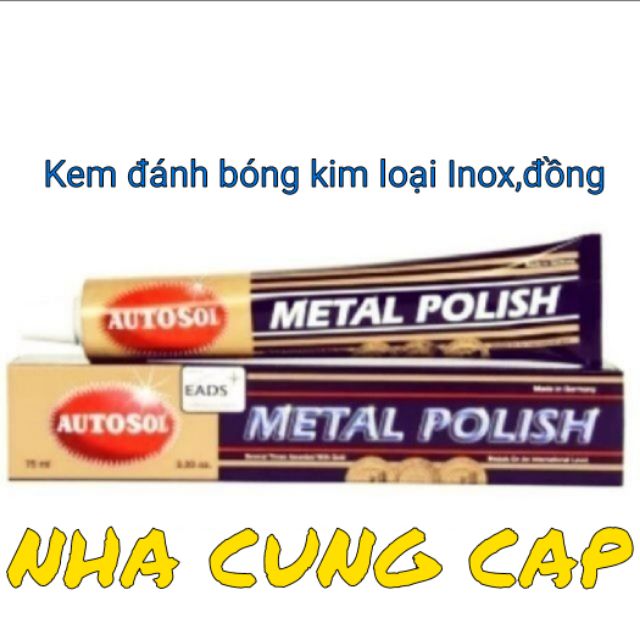 Kem đánh bóng kim loại Inox Đồng Autosol Metal Polish 75ml