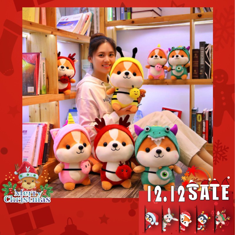 Gấu Bông Chó Shiba Cosplay Cute mềm mịn Size 25 cm | BigBuy360 - bigbuy360.vn