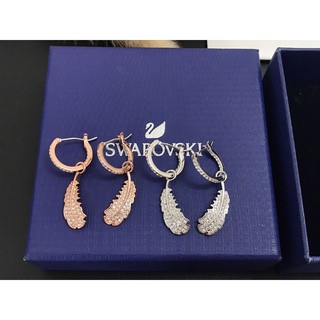 [New product] Swarovski Feather Earrings S925 silver fashion jewelry