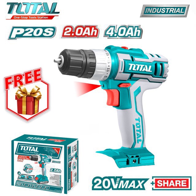 Body máy khoan vặn vít dùng pin Total 20V TDLI20024