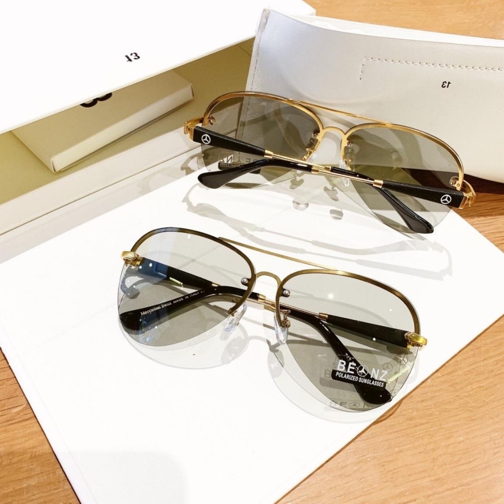 Kính Mát Nam Cao Cấp Tròng Phin Đổi Màu Gọng Mảnh Mắt Chuồn Chuồn Sang Trọng FullBox Chuẩn Đẹp | BigBuy360 - bigbuy360.vn