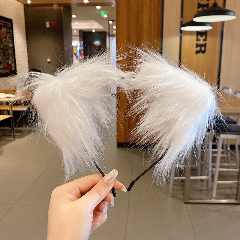 Băng Đô Mèo NOVSET Bờm Tóc Hình Tai Mèo Phối Lông Chuông Gợi Cảm [ MÃ E806 ]