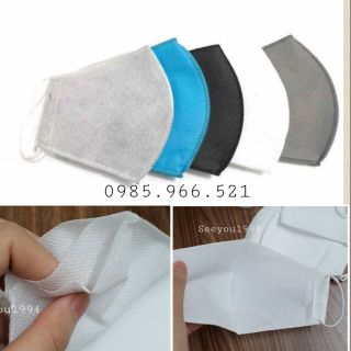 Khẩu Trang 3 Lớp Kháng Khuẩn Vải Không Dệt (Có Video Test Chống Nước)