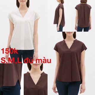 Sale sốc áo sơ mi nữ ngắn tay uniqlo