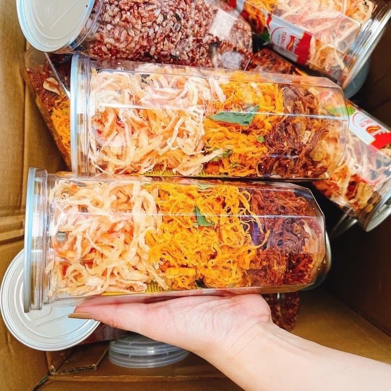 Khô Mix 3 Vị 300g ( Gà - Heo - Mực) , (Gà - Gà - Heo ) Đồ Ăn Vặt Kim Lê Food Hà Nội | BigBuy360 - bigbuy360.vn