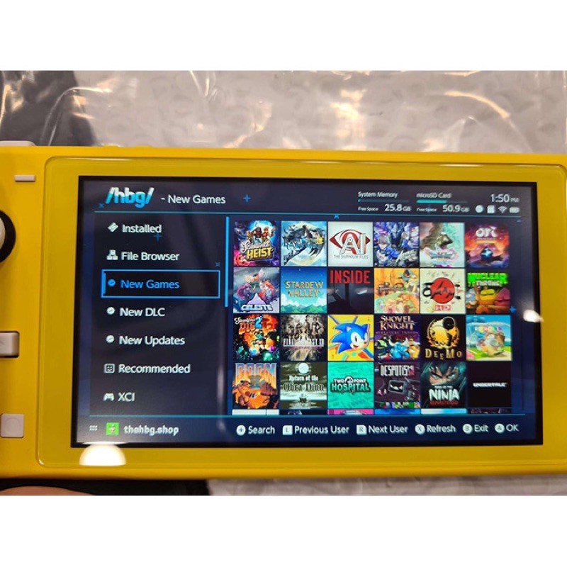 Máy chơi Nintendo Switch Lite Hack kèm thẻ 128GB Likenew 99%