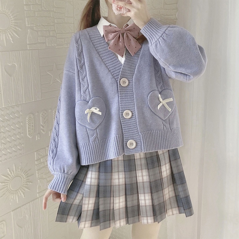 Brroa Áo Khoác Cardigan Dệt Kim Dáng Rộng Cài Nút Thời Trang Mùa Thu Cho Nữ