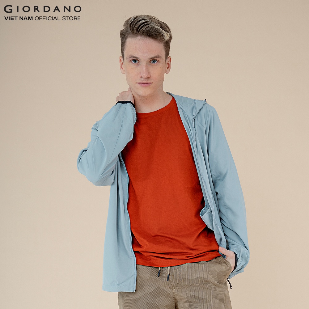 Áo Khoác Dù Nam Chống Nắng Windbreaker Giordano 01072011