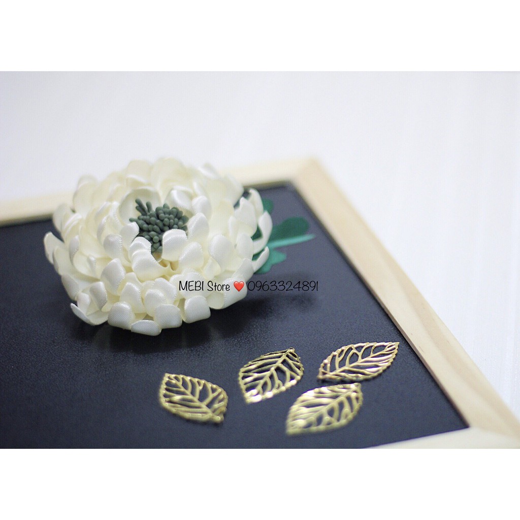 (Ảnh thật 100%) Hoa cài áo handmade mẫu hoa cúc size đại (9-10cm)
