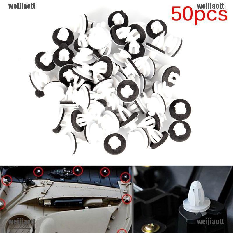 Phu kien 50 đinh tán nhựa cho cửa xe hơi bmw e34 e36 e38 e39 e46 x5 m3 m5 z3