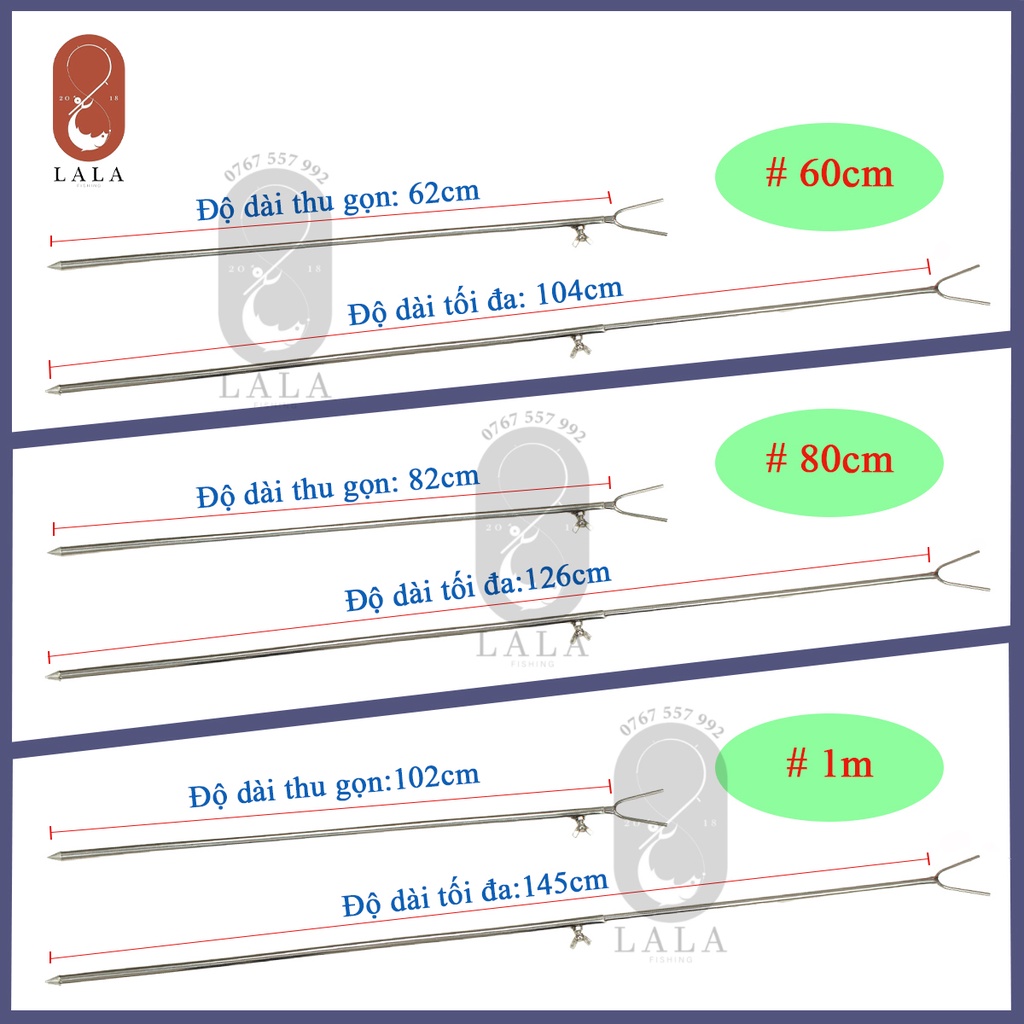 Chống cần Tăng inox có thể điều chỉnh độ dài