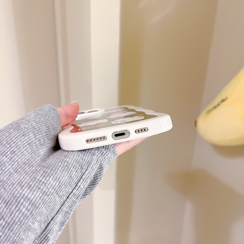 Ốp Lưng Họa Tiết Ren Hoạt Hình Bảo Vệ Cho Apple iPhone 14131211 Ốp Điện Thoại mini Xinh Xắn Dành Cho Iphone promax XS XR xsmax se2020 678plus