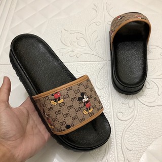 Dép Gc Mickey đế cao 3,5cm hot trend 2020 - Dép quai ngang nam