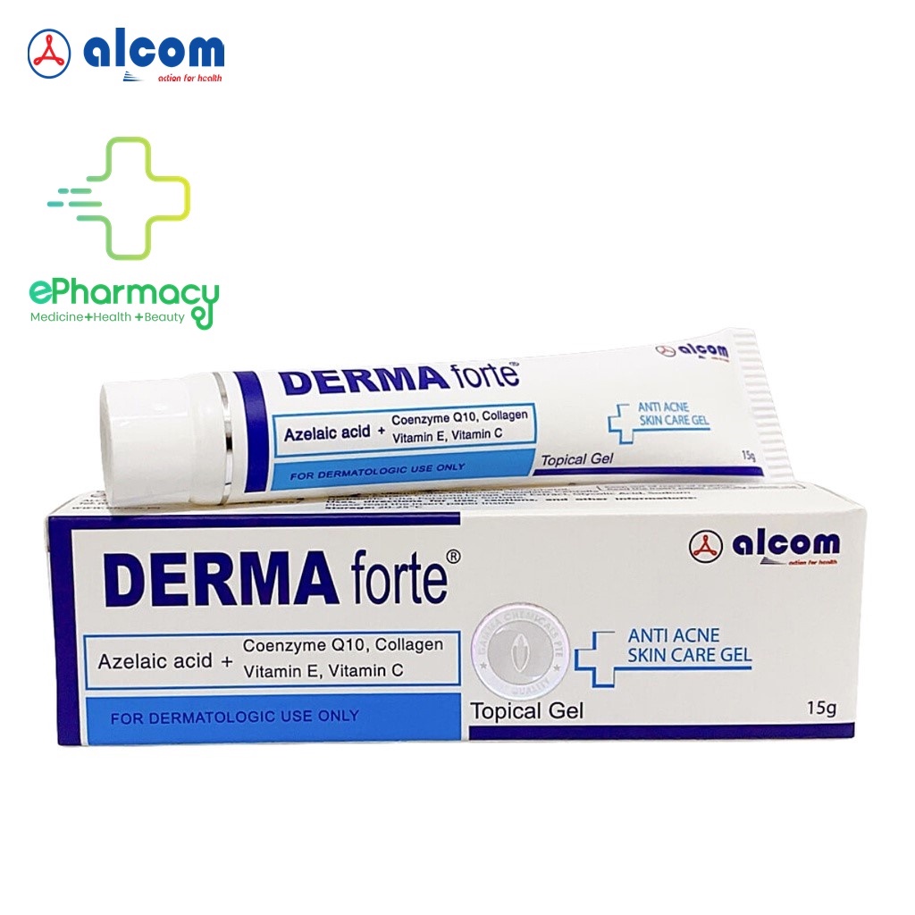 Derma Forte giảm mụn - Gel giảm mụn, giảm thâm Derma Forte 15g