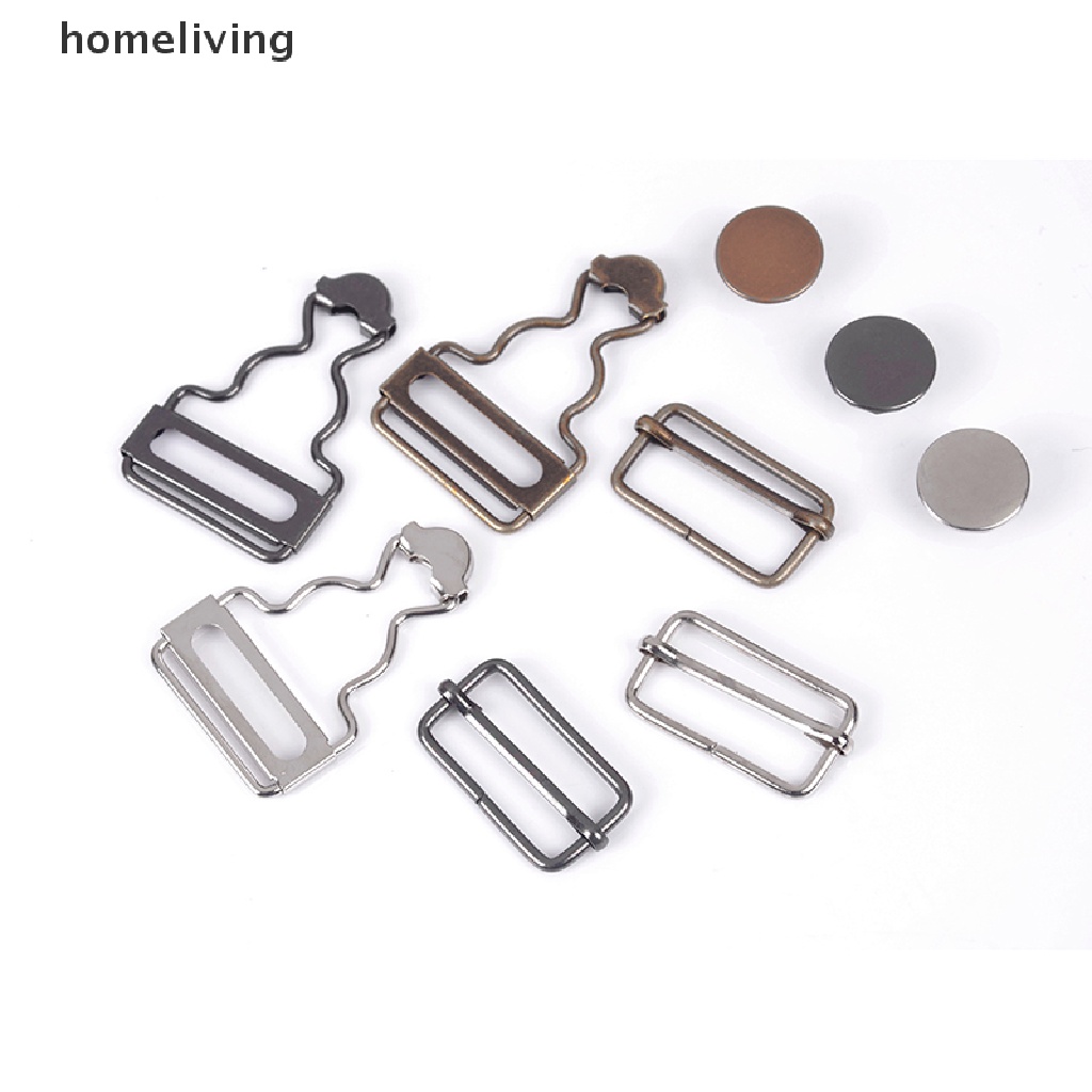 1 Bộ Quần Yếm denim Hai Dây Có Nút Kim Loại Dành Cho Nữ