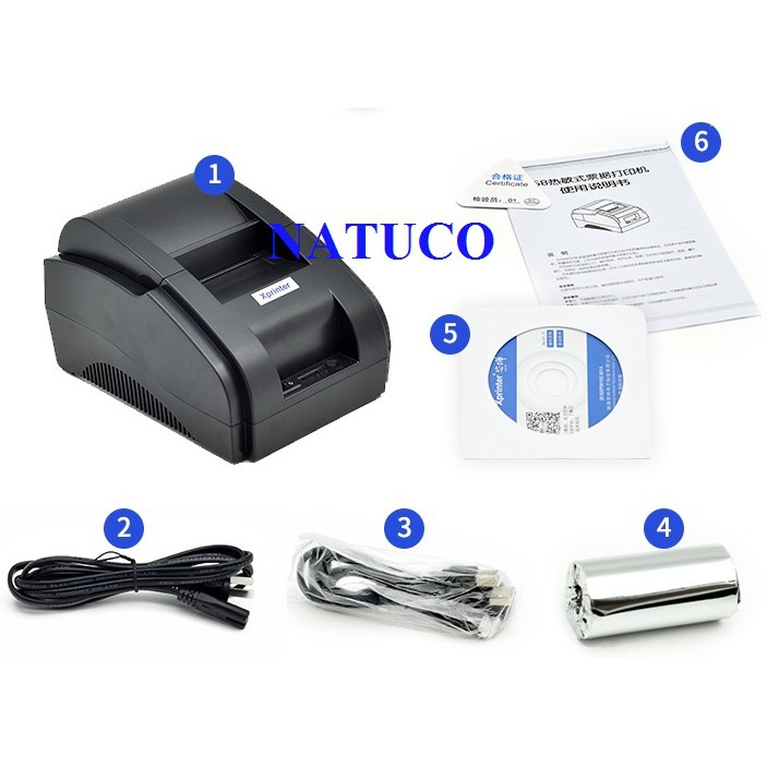 Máy In Hóa Đơn Xprinter XP58IIH + tặng 10 cuộn giấy in bill K58 | BigBuy360 - bigbuy360.vn