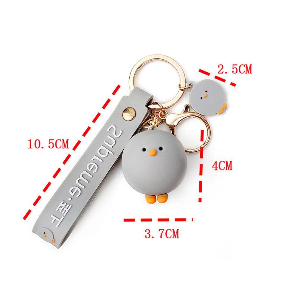 Móc Khóa Hình Gà Con Hoạt Hình Đáng Yêu
