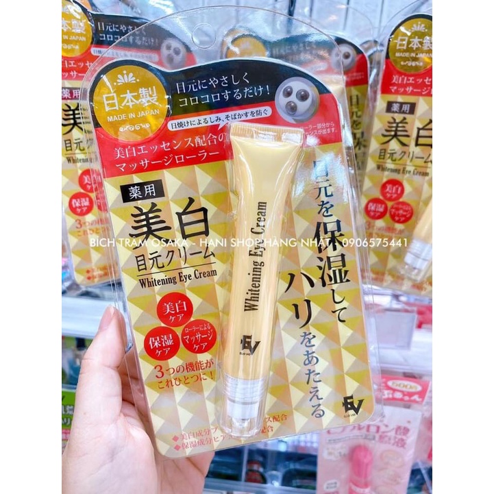 Kem dưỡng mắt dạng lăn Whitening Eye Cream Elle Vie 20g