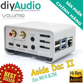 Aoide dac ii volumio bộ giải mã âm thanh tích hợp máy chủ âm nhạc 32bit 384khz dsd256