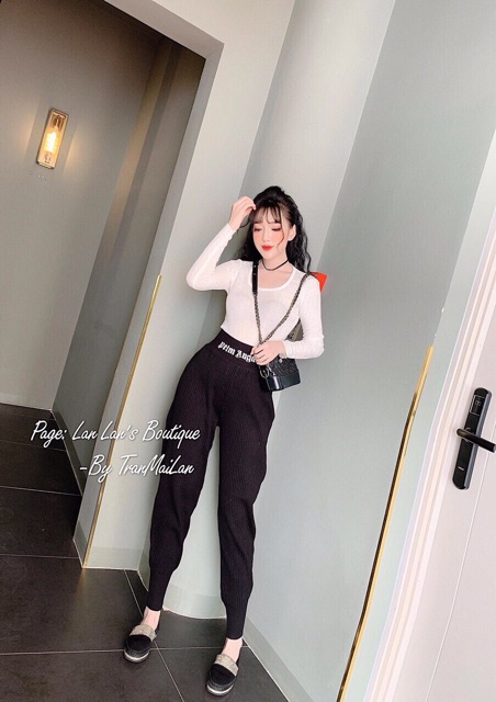 Quần lên bom chữ cạp