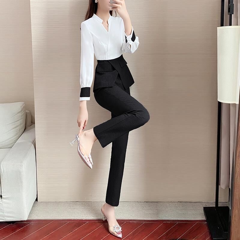 Set trang phục mẫu 2021 phong cách nước ngoài thời trang mùa thu thanh lịch dành cho nữ (Có bán lẻ)