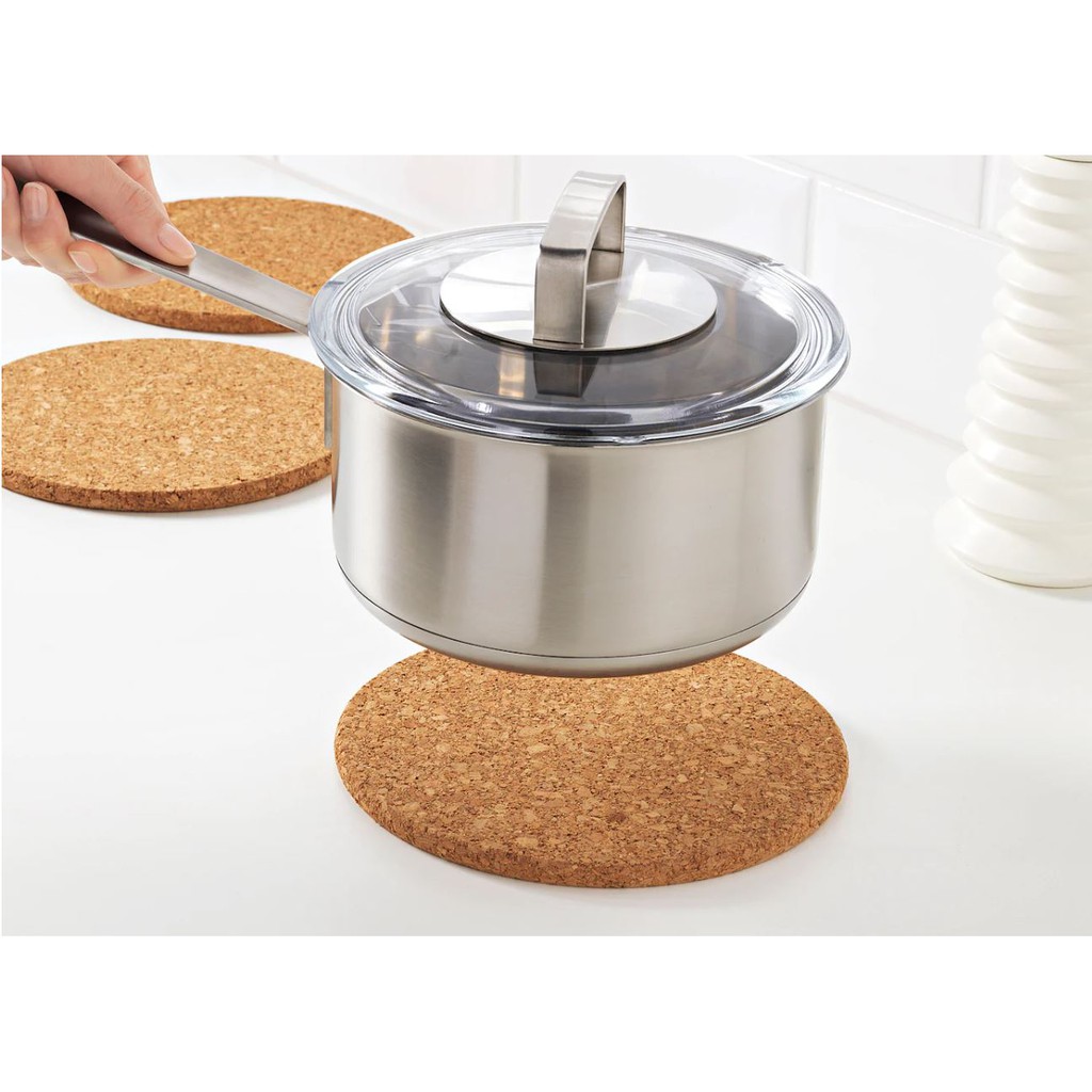 Bộ 3 lót nồi IKEA HEAT chống cháy D19cm, chịu nhiệt cao.