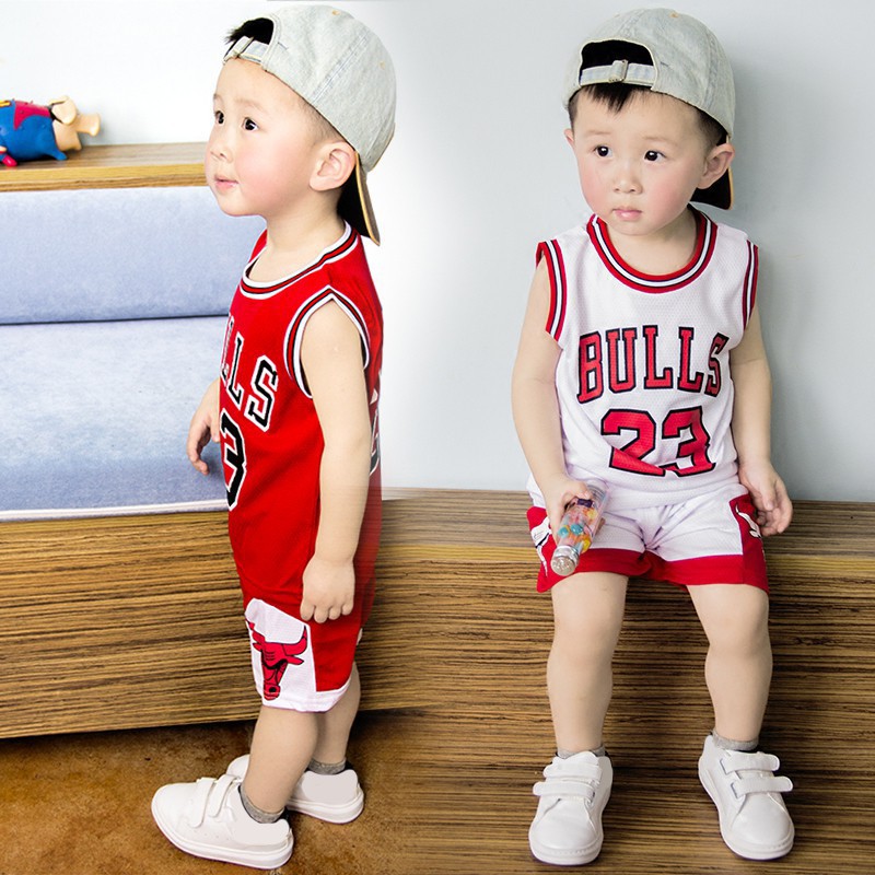 Set đồ bộ ngắn không tay in chữ dễ thương cho bé trai