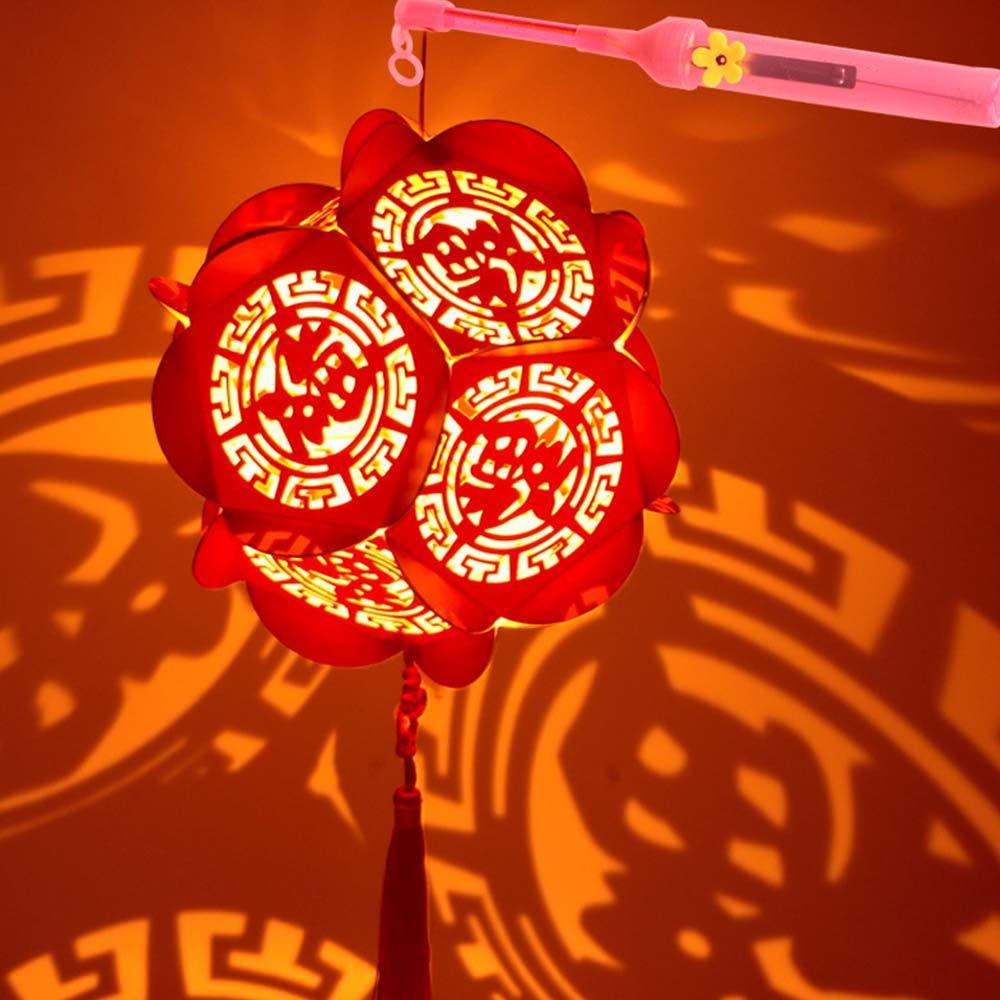Lồng Đèn Giấy Họa Tiết Hoa Cẩm Tú Cầu Rỗng Phối Tua Rua Kiểu Retro DIY Làm Quà Tặng Cho Bé