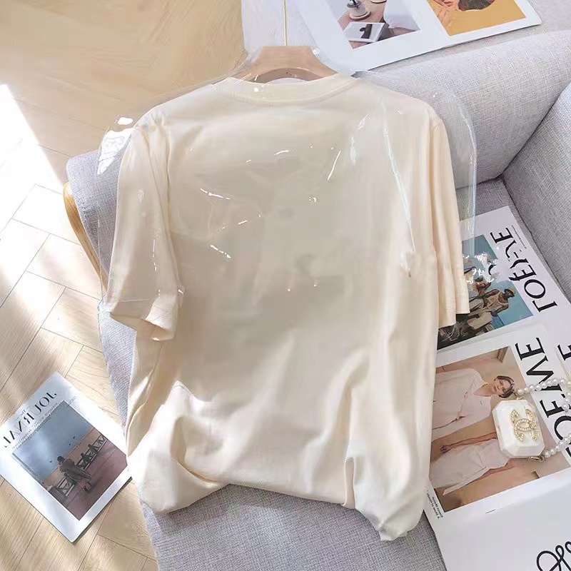 NRVP Áo Thun Tay Ngắn Cổ Tròn Thời Trang Mùa Hè Phong Cách Hàn Quốc Mới
