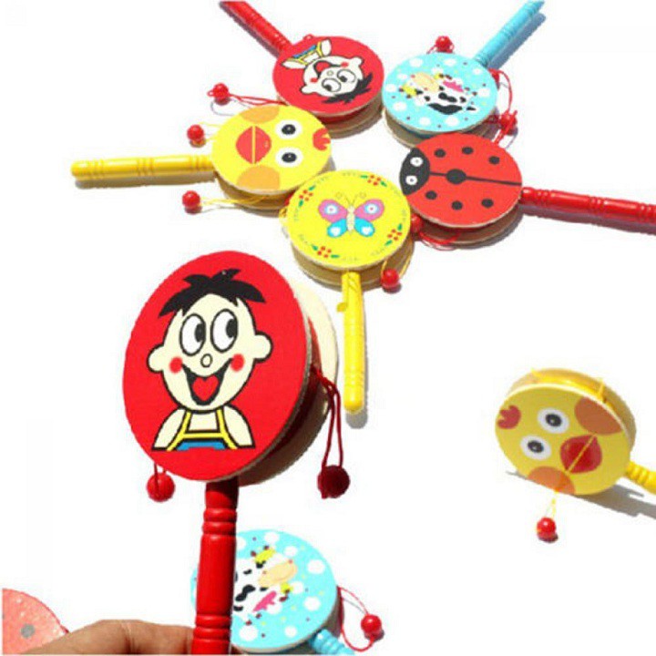 Lục lạc trống gỗ cho bé yêu