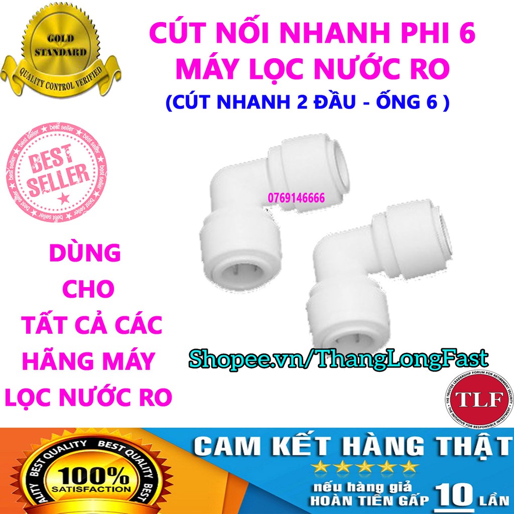 CÚT NỐI NHANH CHỮ T SỬ DỤNG CHO ỐNG 6 - CÚT CHỮ T NỐI NHANH